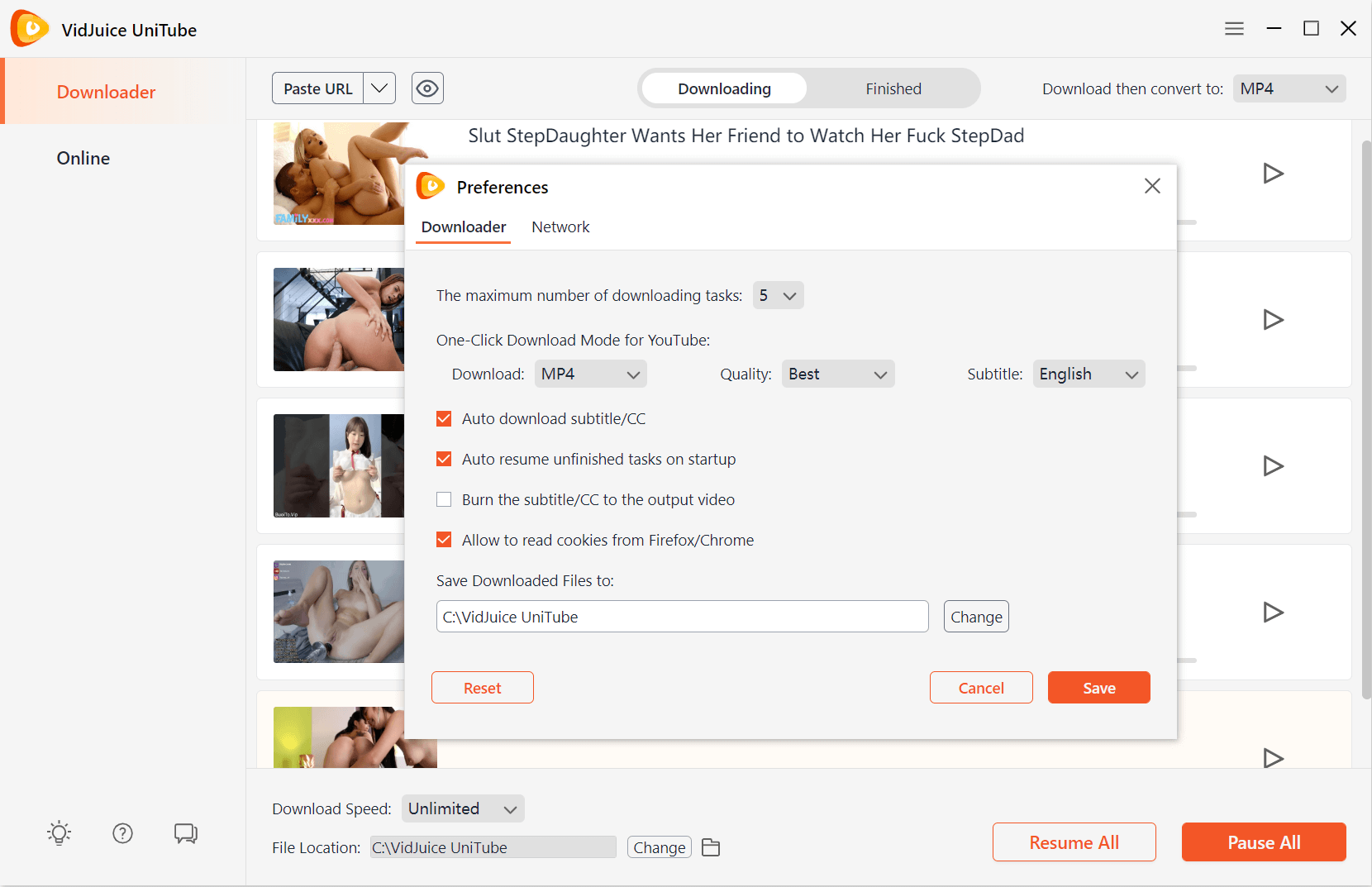 Batch Download HD/4K/8K Adult Videos with UniTube Porn Video Downloader